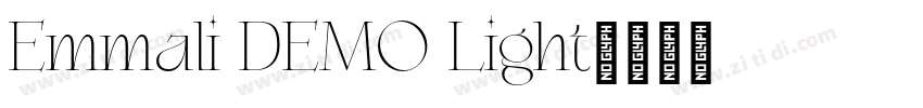 Emmali DEMO Light字体转换